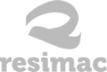 A Grey "Resimac" logo